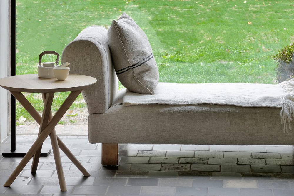 Oak mikado side online table